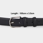 Men's Black Pu Formal Belt, , small