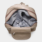 Women's Beige Polyurethane Backpack, , small image number null