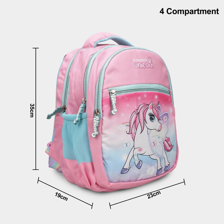 Unicorn Kid's Light Pink Fabric Bag, , large image number null