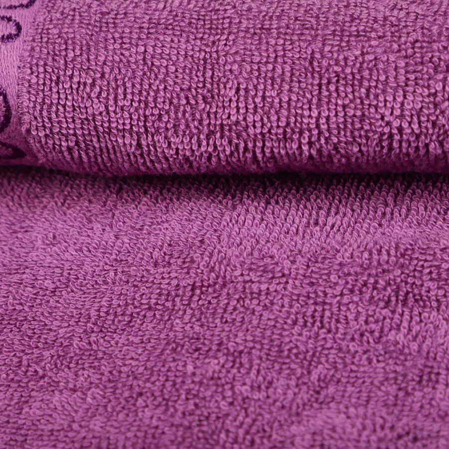 110 GSM Purple Cotton Hand Towel, , large image number null
