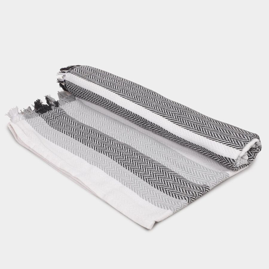 220 GSM Grey Cotton Blend Bath Towel, , large image number null