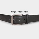 Men Black Pu Formal Belt, , small image number null