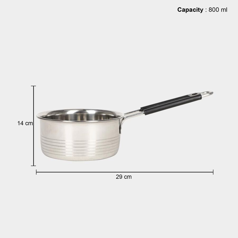 800 ml Stainless Steel Saucepan, Induction Compatible, , large image number null