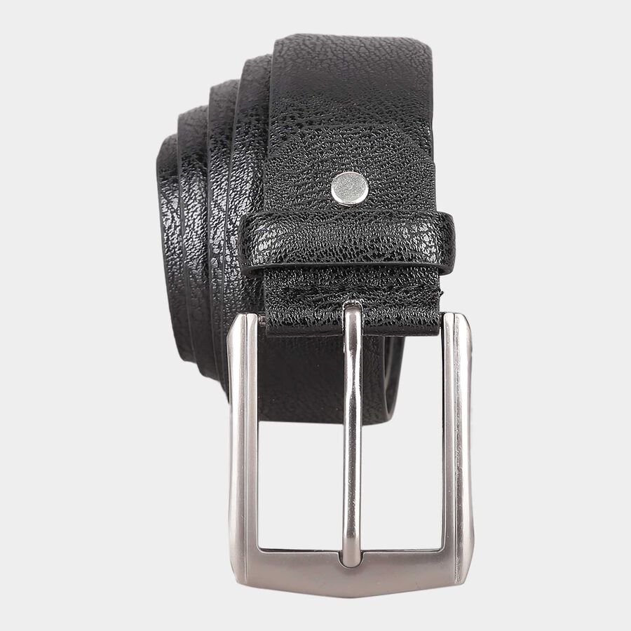 Men's Black Polyurethane Casual Belt, , large image number null