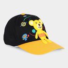 Kid's Black Fabric Cap, , small