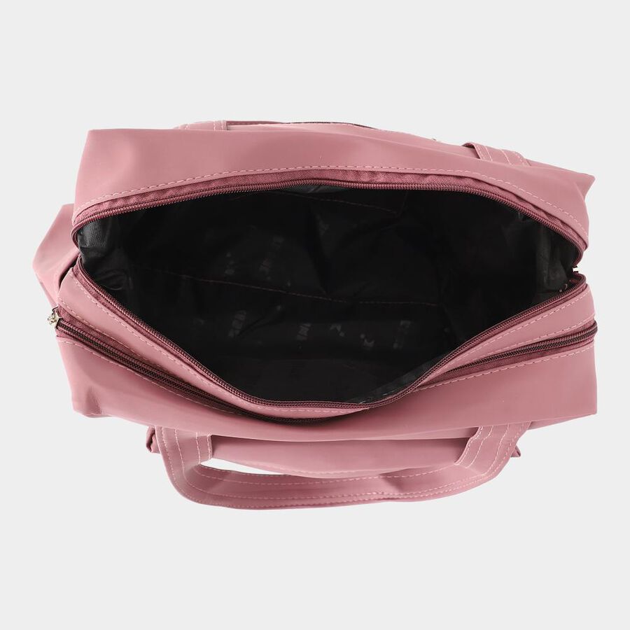 Mauve Pu Shopping Bag, , large