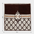 Brown Polyester Cushion Cover, , small image number null