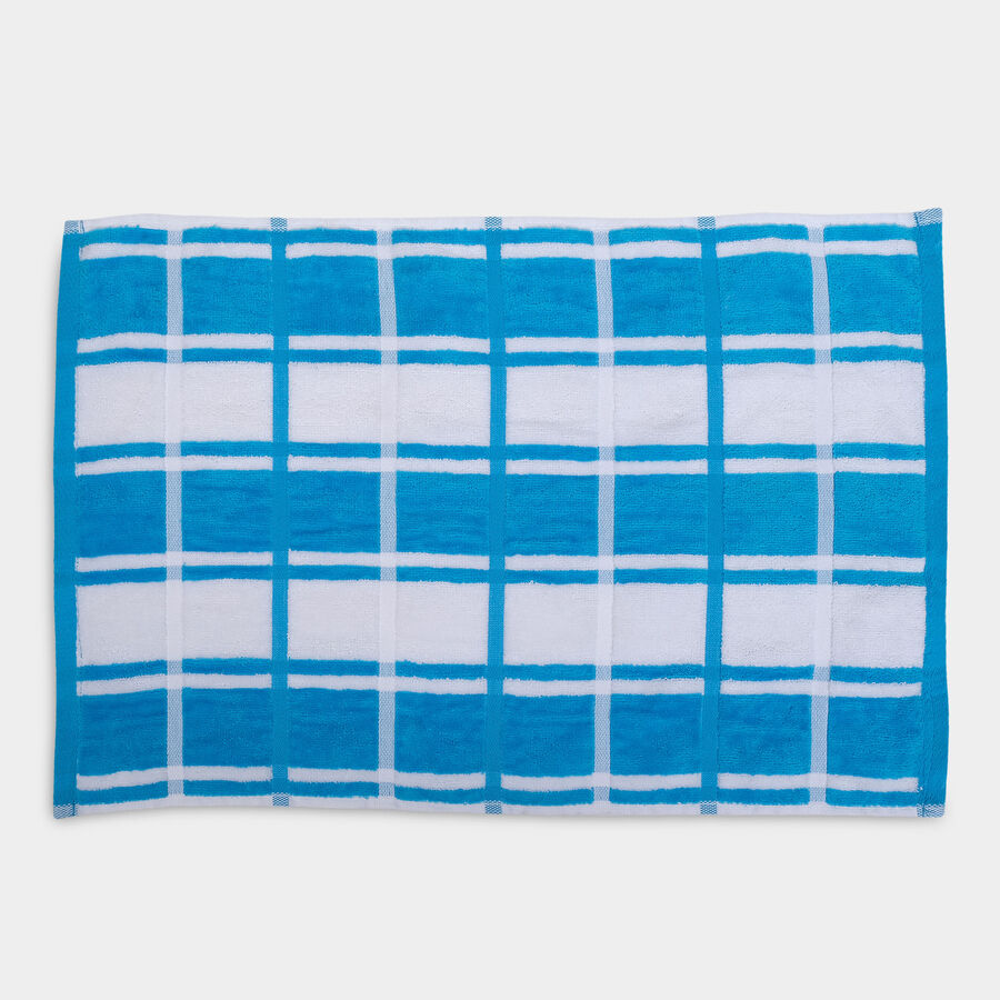 Velor Checkered Cotton Hand Towel, , large image number null