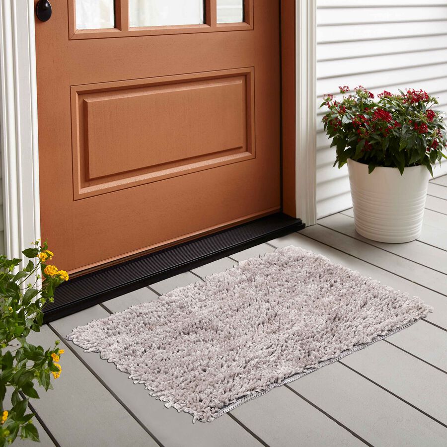 Anti-Skid Brown Polyester Door Mat, , large image number null