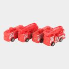 Kid's Pull Back Fire Truck, Set of 4, , small image number null