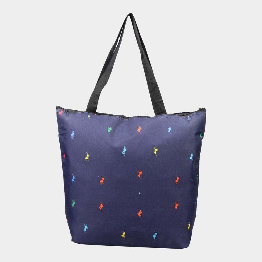 Women's Blue Fabric Tote Bag, , large image number null