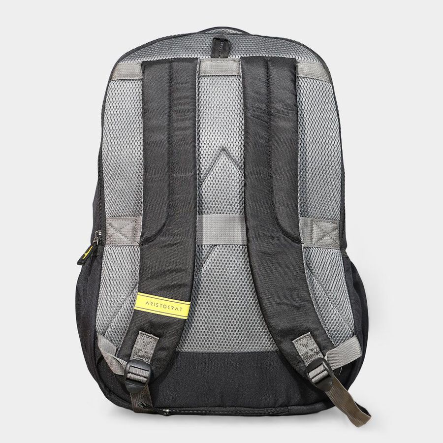 Black Polyester Laptop Back Pack, , large