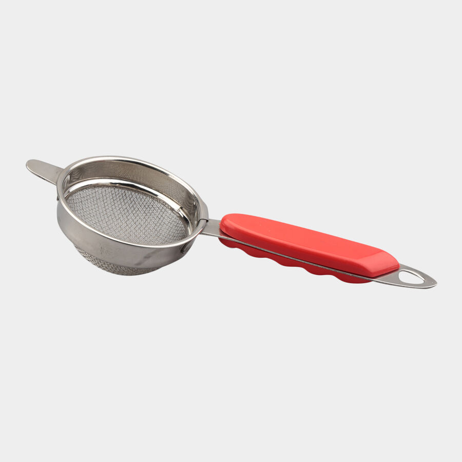 Stainless Steel Tea Strainer With Double Mesh, , large image number null
