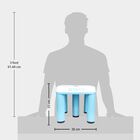 Blue Plastic Bath Stool, , small image number null