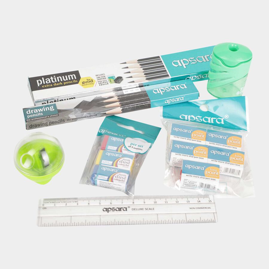 Assorted Stationery Kit, 30.5 cm X 27 cm X 8.5 cm - Colour/Design May Vary, , large image number null