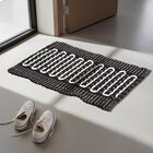 Grey Polyester Cotton Door Mat, , small image number null