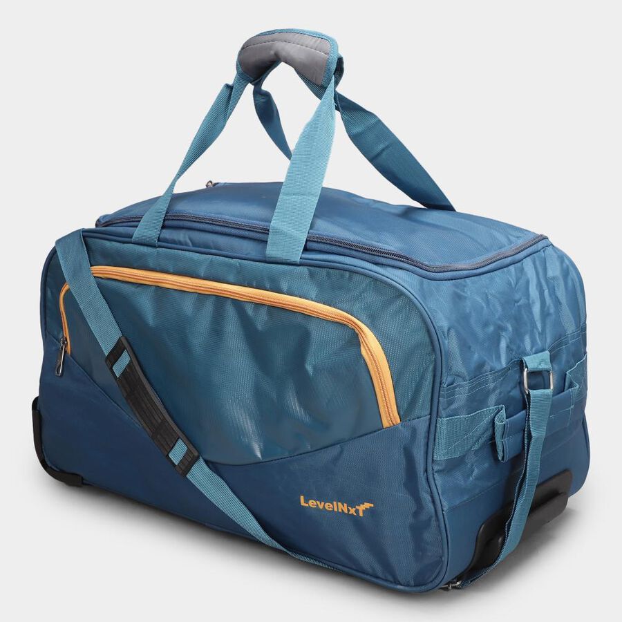  Mid Blue Polyester Duffle Trolley, , large image number null
