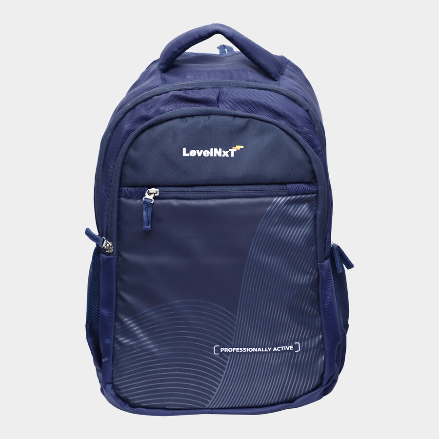 Dark Blue Backpack With Laptop Sleeve, 35 L (Approx), , large image number null