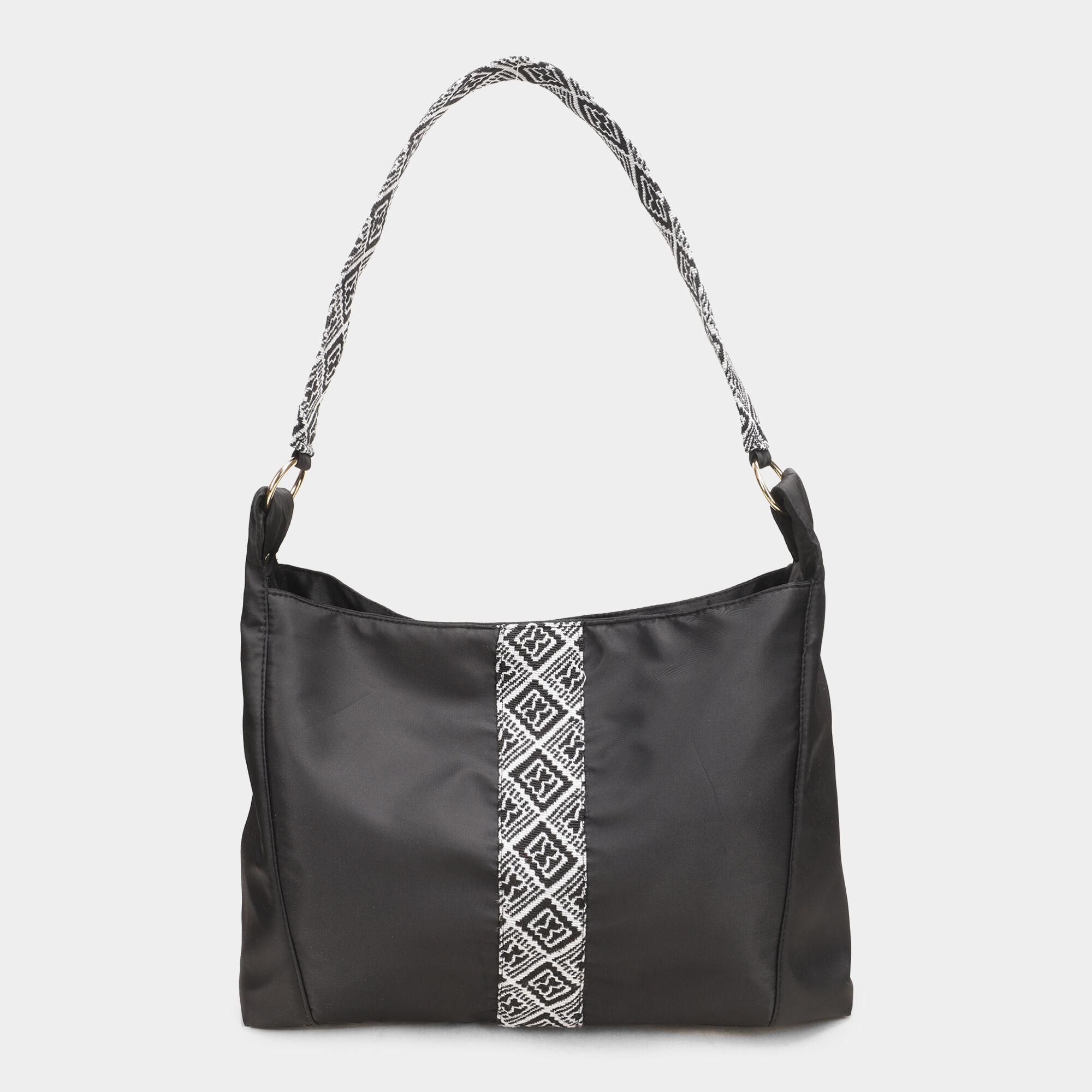 Lucky Charm                         Women's Black Polyurethane Hand Bag