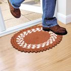 Rust Polyester Cotton Door Mat, , small image number null