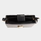 Women's Black Polyurethane Handbag, , small image number null