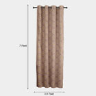 7ft. Brown Polyester Curtain, , small image number null