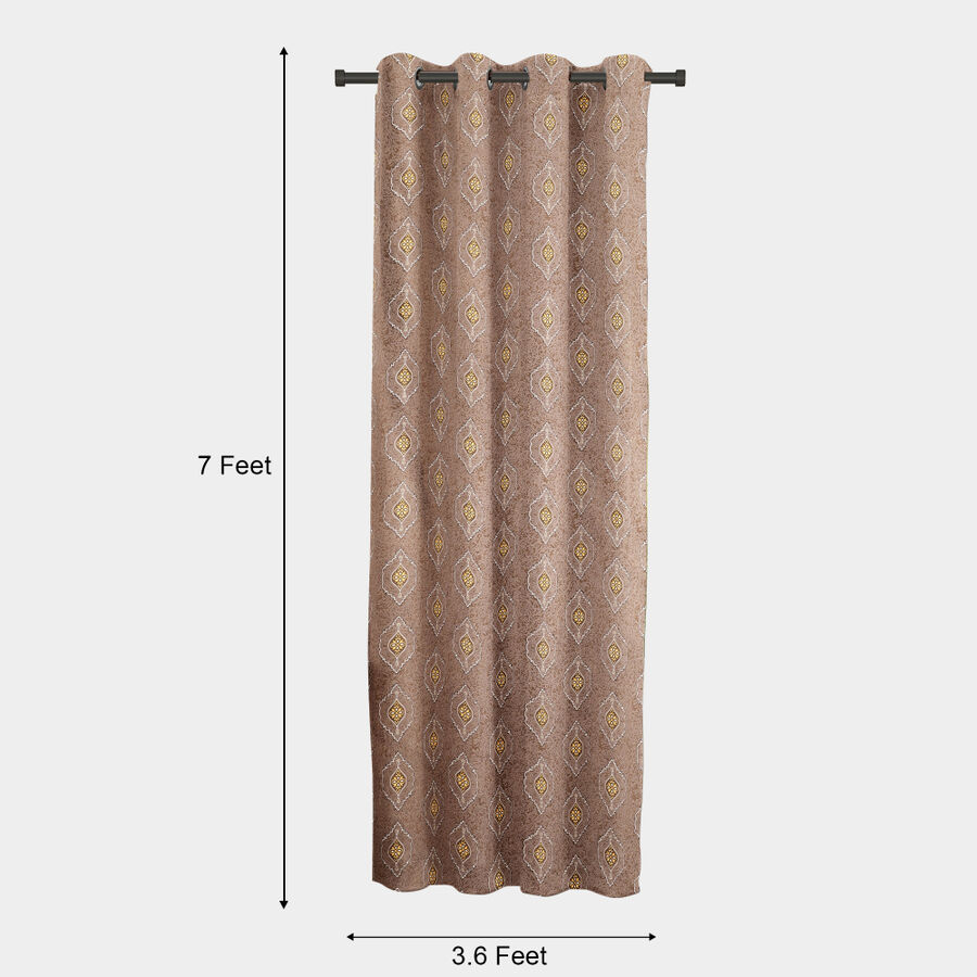 7ft. Brown Polyester Curtain, , large image number null