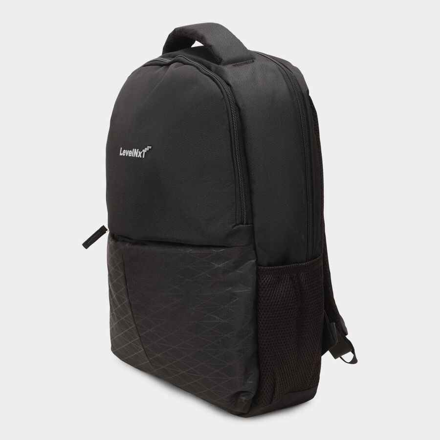 Black Backpack with Laptop Sleeve, 27 L(Approx), , large image number null