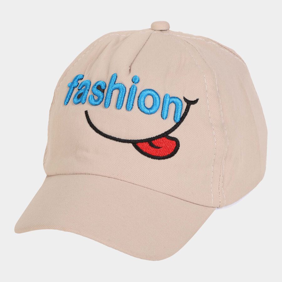 Kids' Black Canvas Cap, , large image number null
