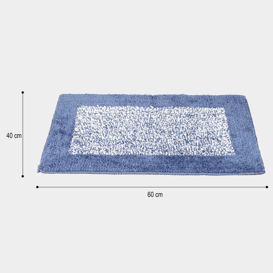 Anti-Skid Blue Polyester Door Mat, , large image number null