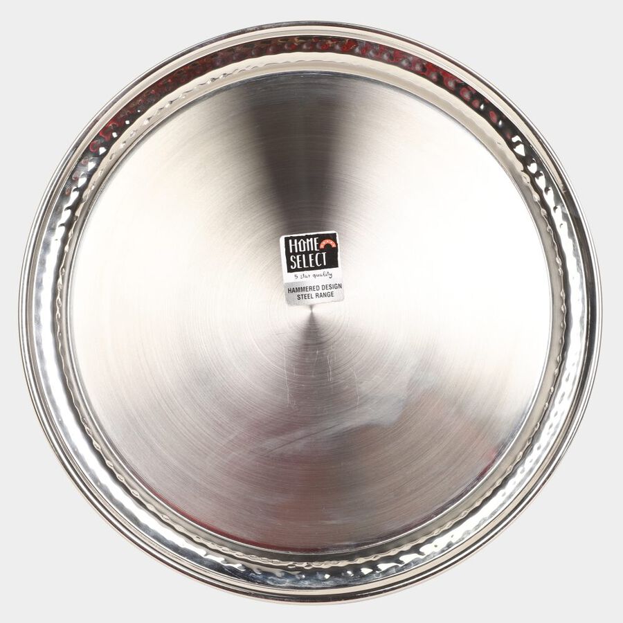 Steel Hammered Plate, 30 cm Dia., , large image number null