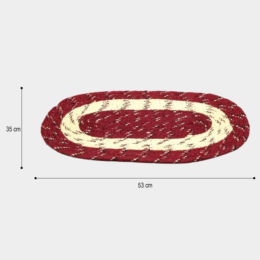 Maroon Polyester Door Mat, , large