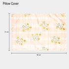 110 GSM Peach Microfiber Double Bedsheet With Pillow Cover, , small image number null