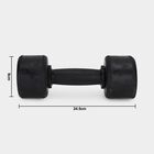Black Rub-Iron Dumbbells, , small
