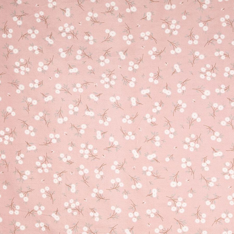 Pink Microfiber Double Bedsheet with Pillow Cover, , large