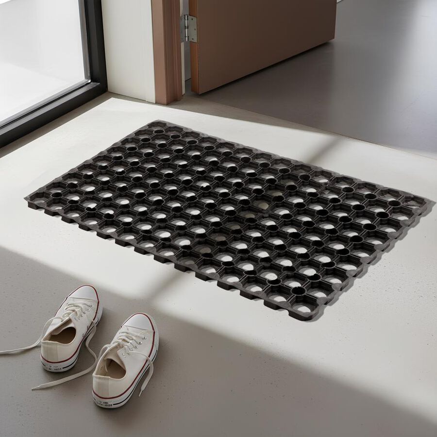 Anti-SKId Black Rubber Door Mat, , large image number null