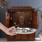 Stainless Steel Pooja Plate, , small image number null