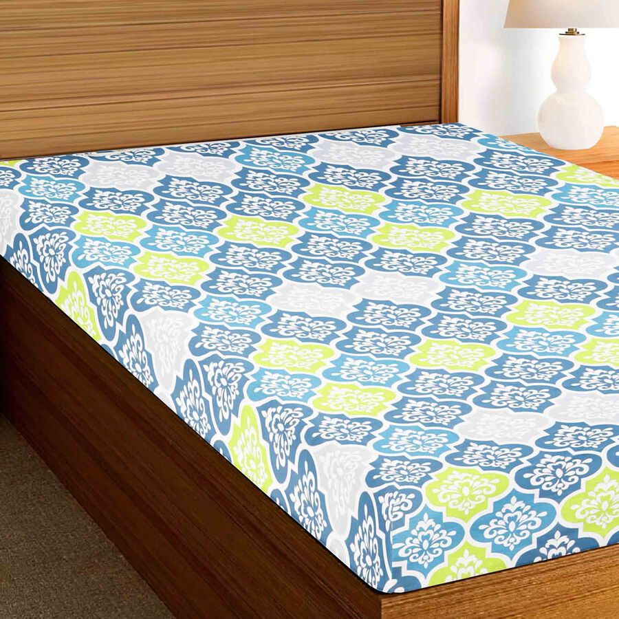 Cotton Blend Single Bedsheet, , large image number null