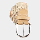 Women's Beige Nylon And Polyester Belt, , small image number null