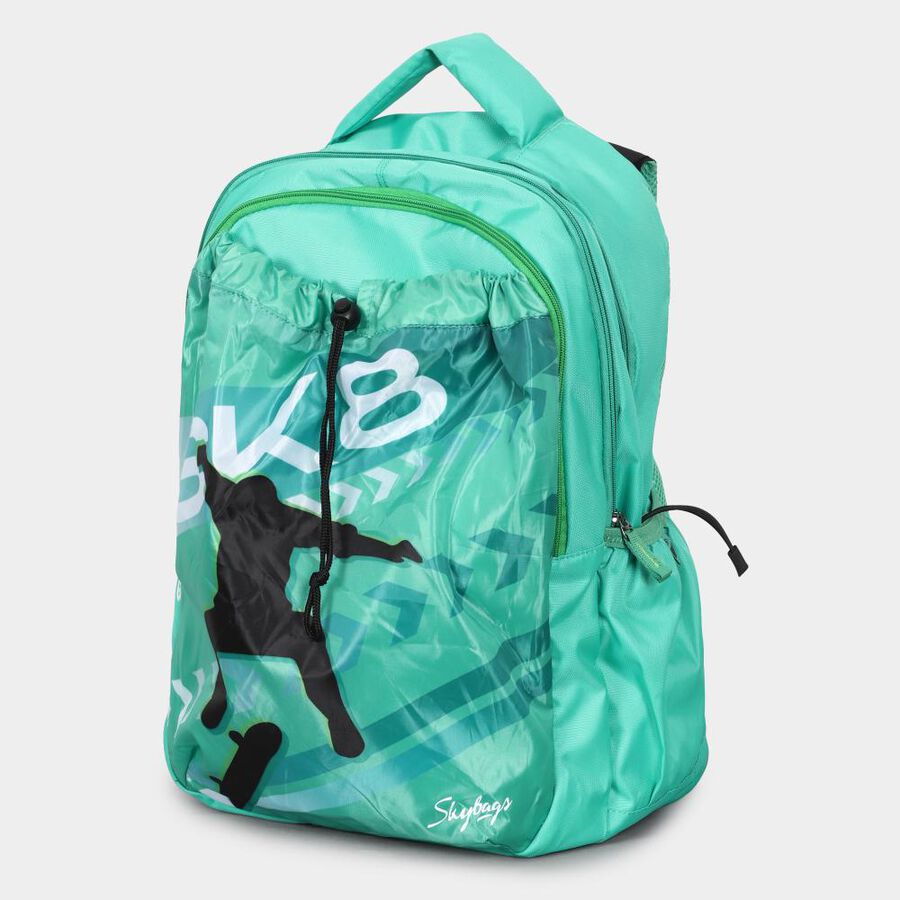 Light Green Polyester Backpack, 40 L (Approx), , large image number null