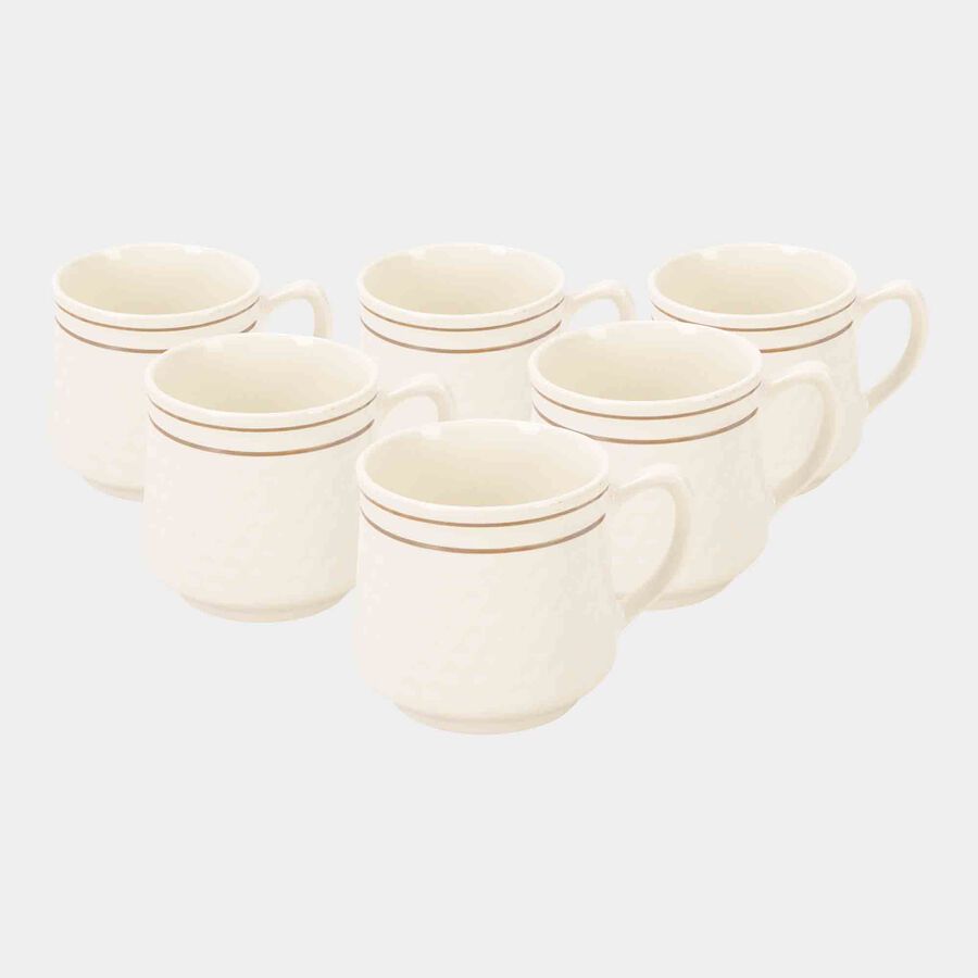 120 ml Stoneware Cup, Set of 6, , large image number null