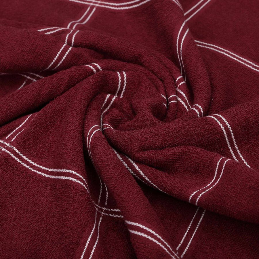 330 GSM Maroon Cotton Bath Towel, , large image number null