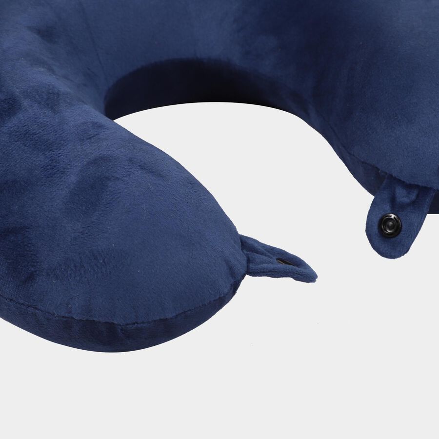 Dark Navy Blue Solid Pillow, , large