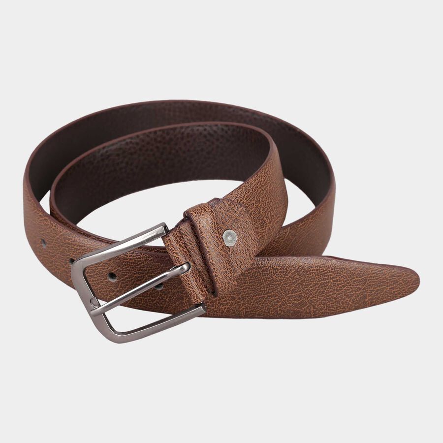 Men PU Brown Belt - 36 Inches, , large image number null