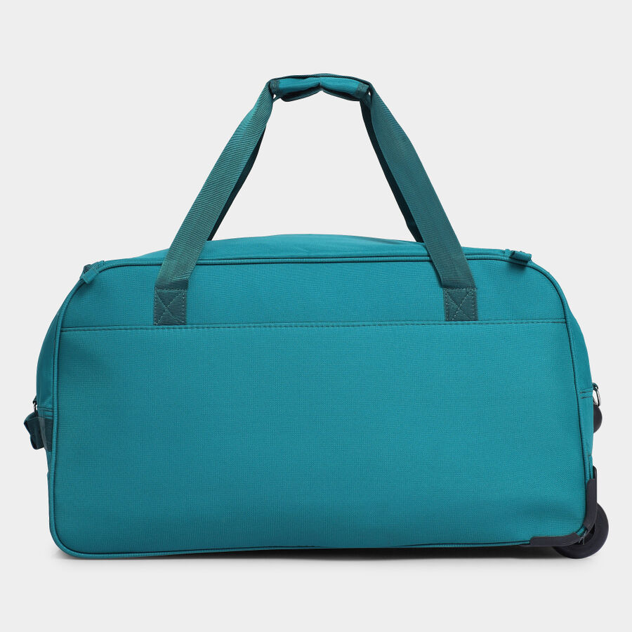2 WheelsLight Blue Polyester Duffle Trolley, , large