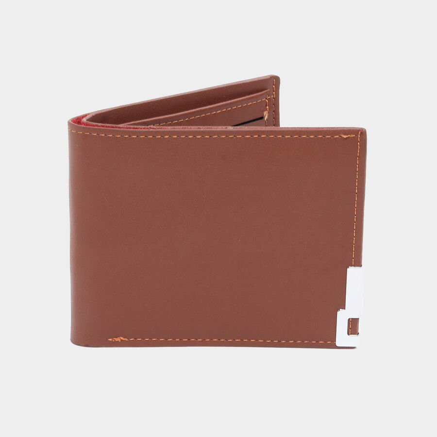 Men PU Brown Wallet, , large image number null