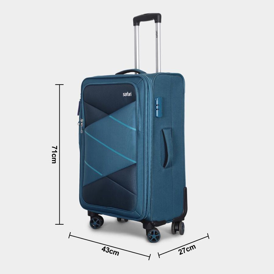 8-Wheel Polyester Soft Case Trolley, Medium, , large image number null