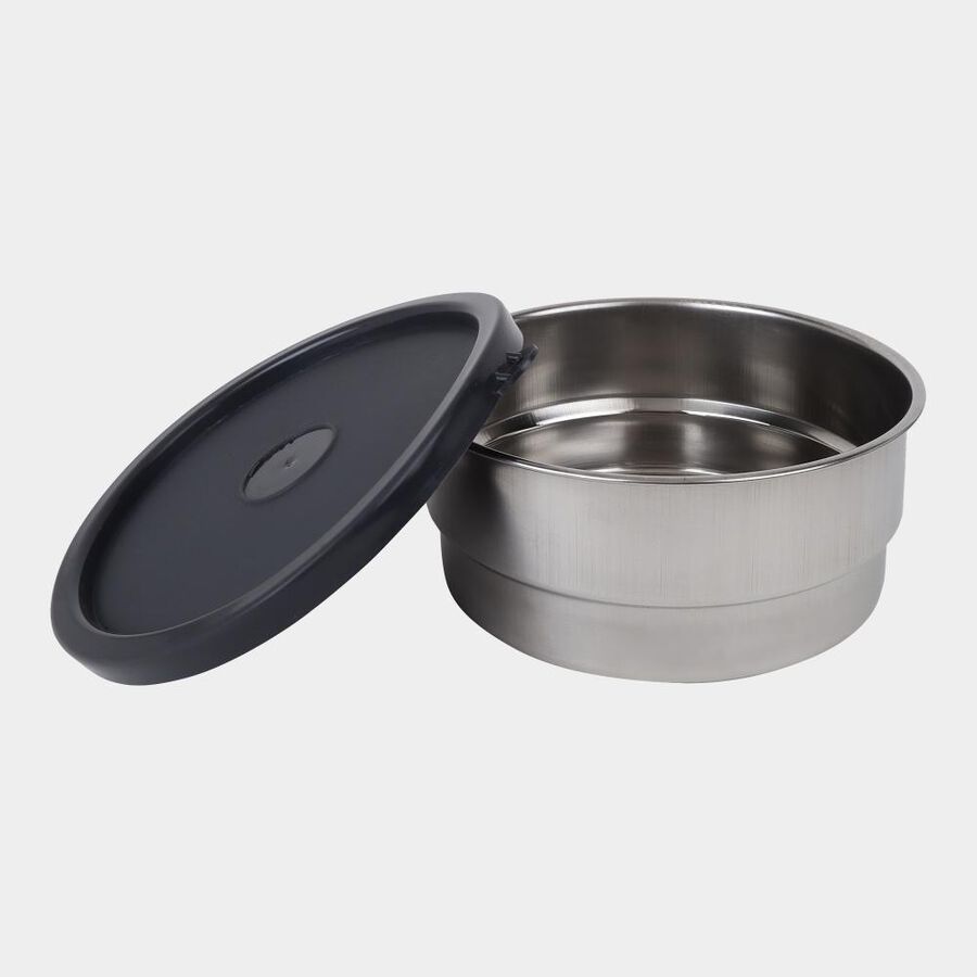 Steel Lunch Box, 3 Containers And 1 Bag, , large image number null