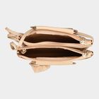 Women's Beige Polyurethane Sling Bag, , small image number null
