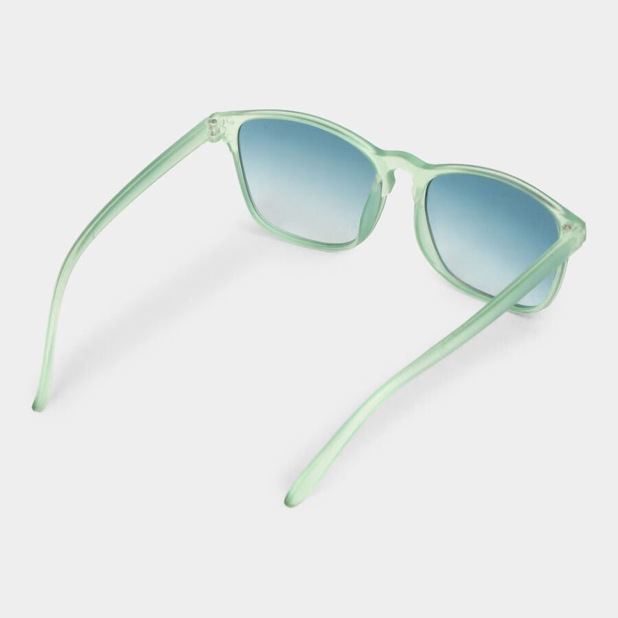 Kid's Plastic Clear Glass Round Sunglasses, , large image number null